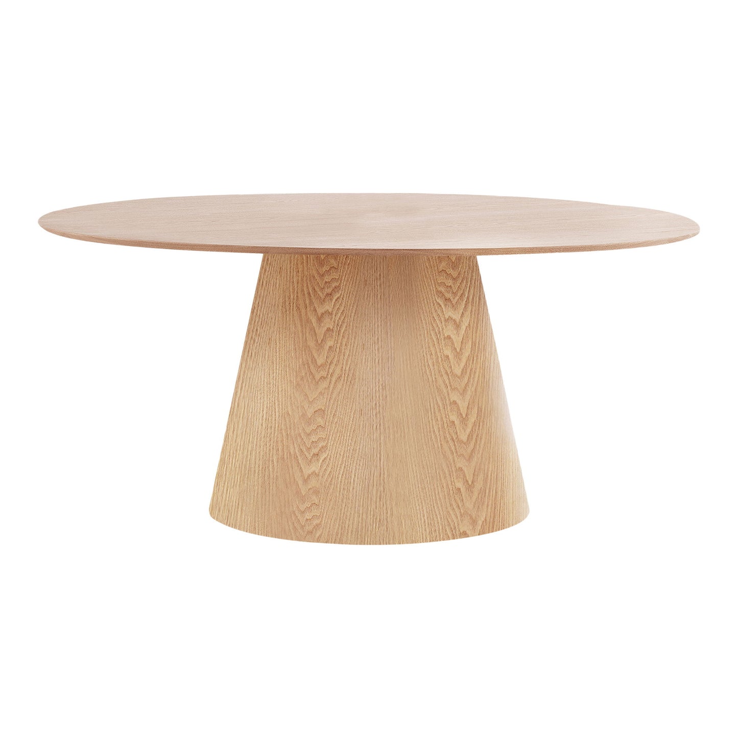Table à manger ovale en bois clair BOLTON