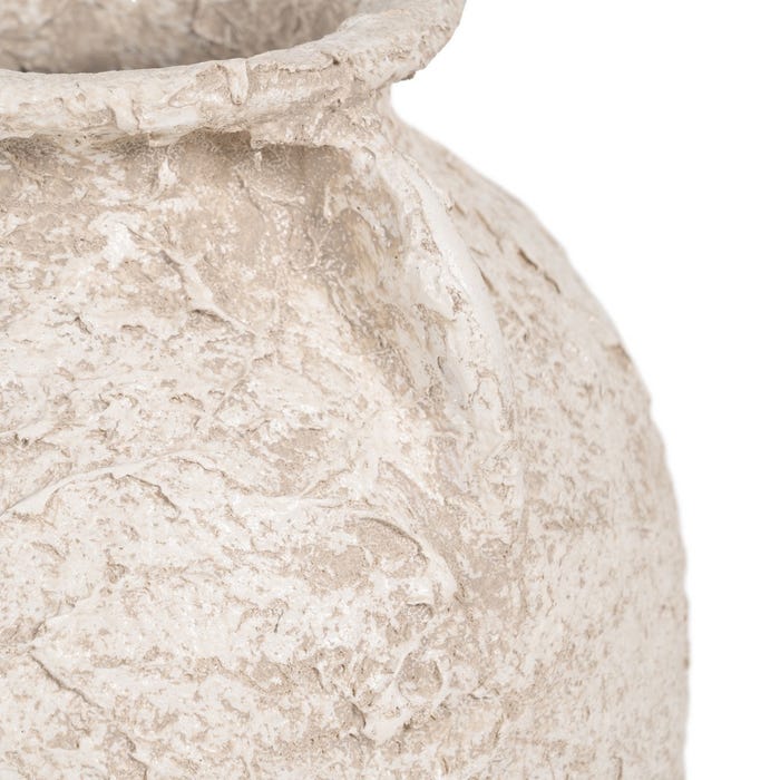 POT BLANC RUSTIQUE CÉRAMIQUE