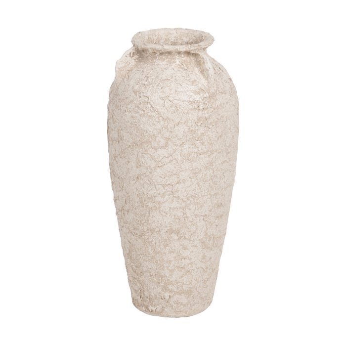 POT BLANC RUSTIQUE CÉRAMIQUE