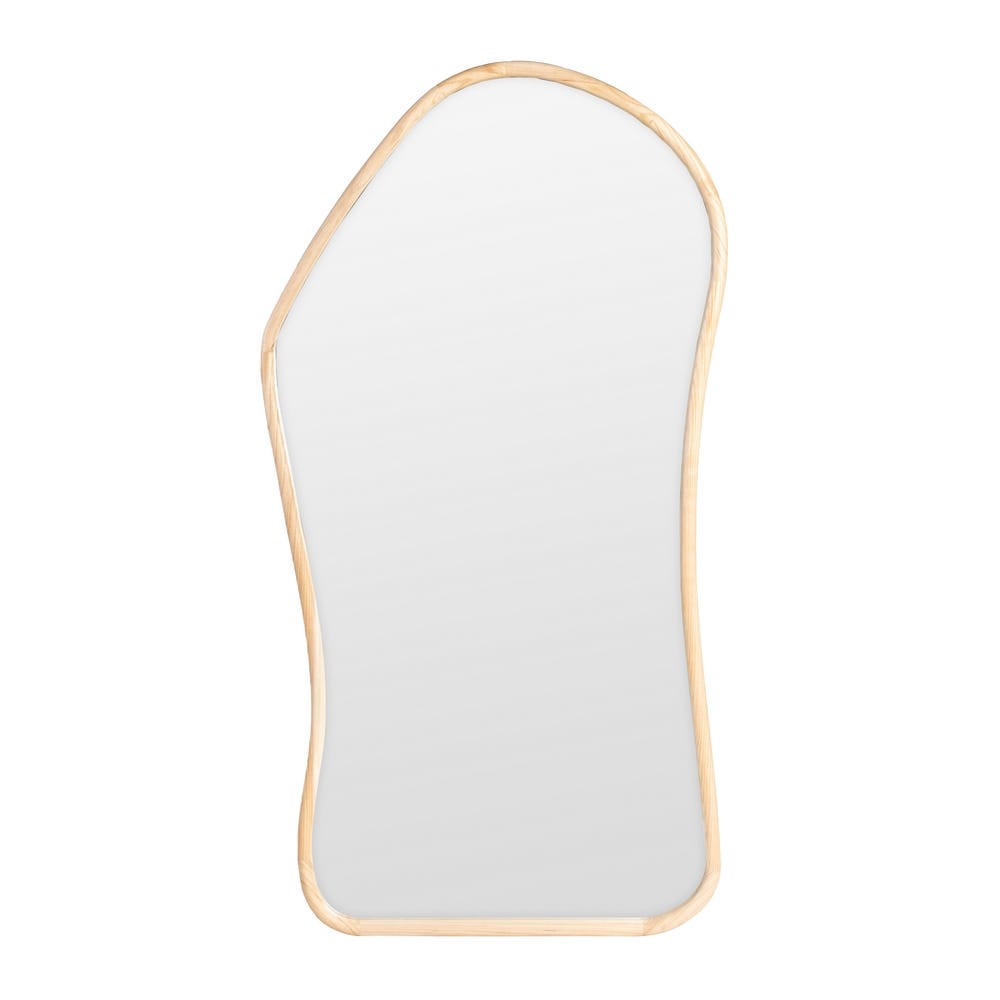 Miroir à vagues en bois naturel AMMA