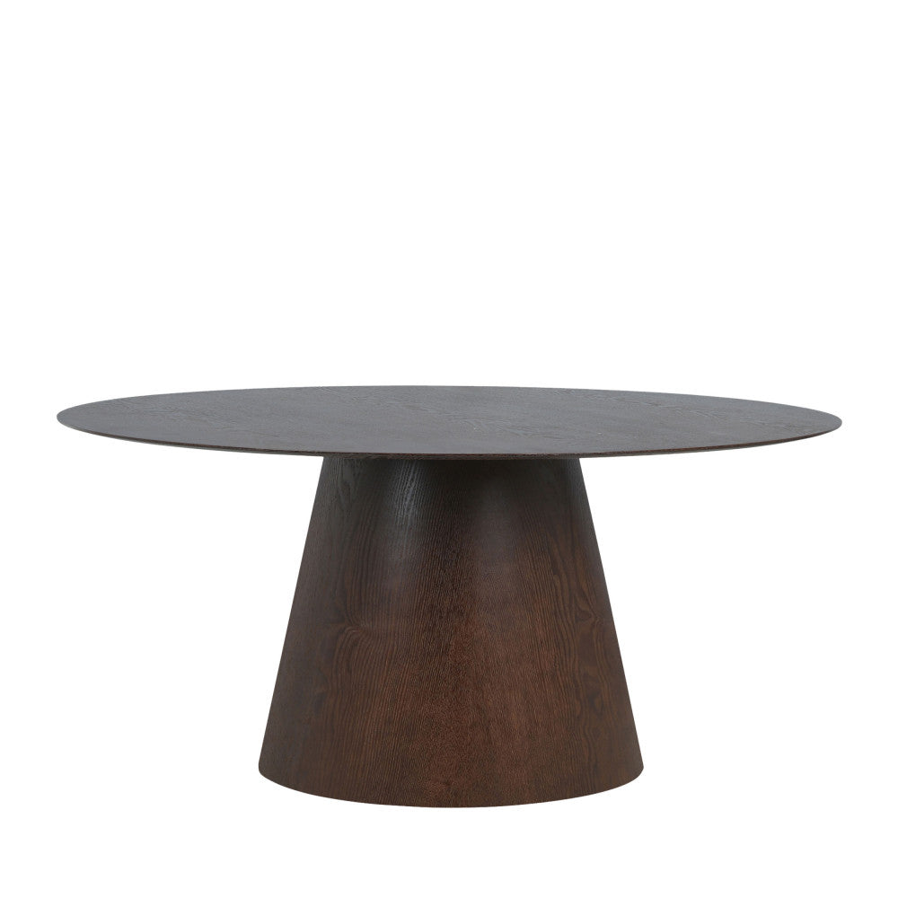 Table ovale en bois foncé BOLTON