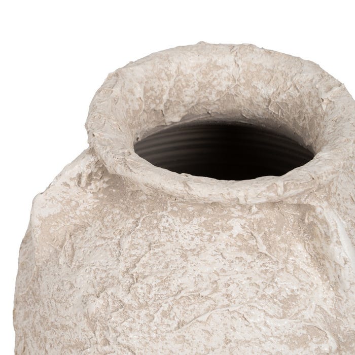 POT BLANC RUSTIQUE CÉRAMIQUE